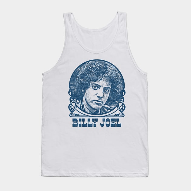 Billy Joel / / Retro Style Faded Look Design Tank Top by DankFutura